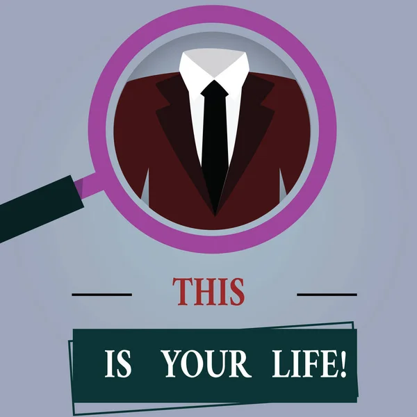 Текст "Это твоя жизнь". Бизнес-концепция для Мбаппе - делать все, что хочешь. . — стоковое фото