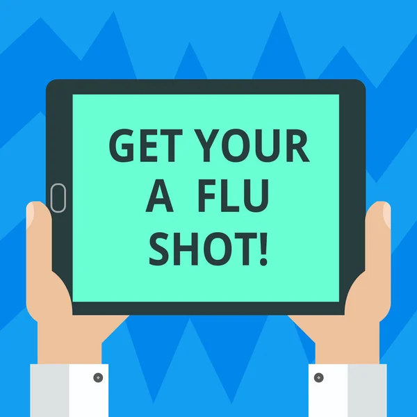 Signe Texte Montrant Get Your Flu Shot Photo Conceptuelle Avoir — Photo