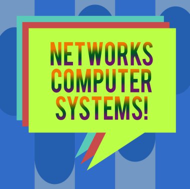 El yazısı metin ağları bilgisayar sistemleri. Birlikte iletişimi yığını, konuşma balonu farklı renk boş renkli Kazıklı metin balonu kolaylaştırmak için aygıt bağlantı anlam kavramı.