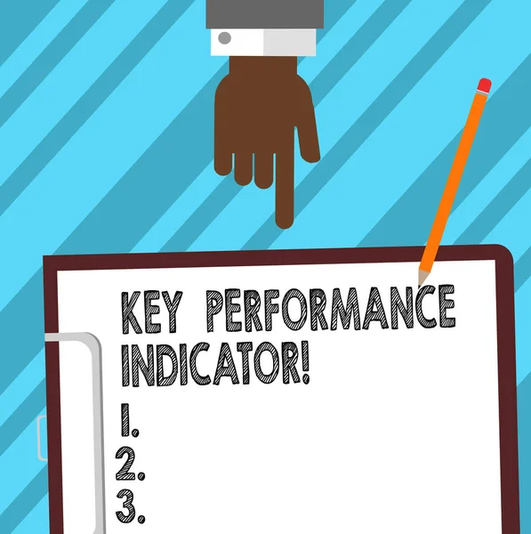 Word Tekst Intoetsen Key Perforanalysisce Indicator Businessconcept Voor Het Succes — Stockfoto