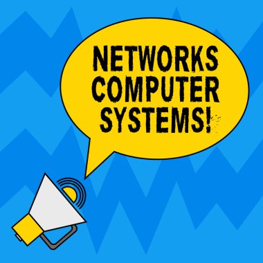 Yazma metin ağları bilgisayar sistemleri kelime. İş kavramı aygıtları bağlantının birlikte boş Oval özetlenen konuşma balonu metin balon megafon ses simgesi ile iletişimi kolaylaştırmak için.