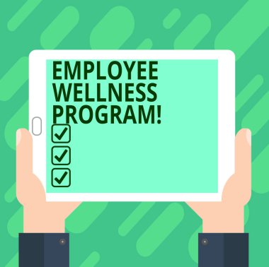 Kavramsal el çalışan sağlık programı gösterilen yazma. Onun işgücü Hu analiz el Holding Tablet Smartphone görüntü birimini fotoğraf sağlığını geliştirmek yardım iş fotoğraf metni.