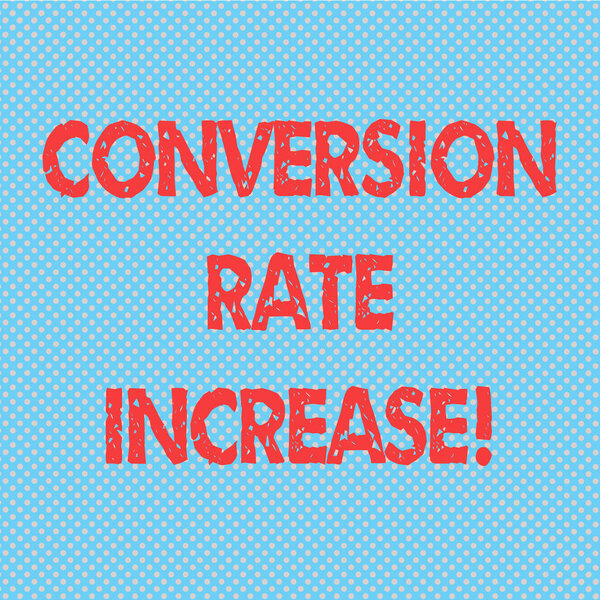 Word writing text Conversion Rate Increase. Business concept for Percentage of users who take a desired action Seamless Polka Dots Pixel Effect for Web Design and Optical Illusion.