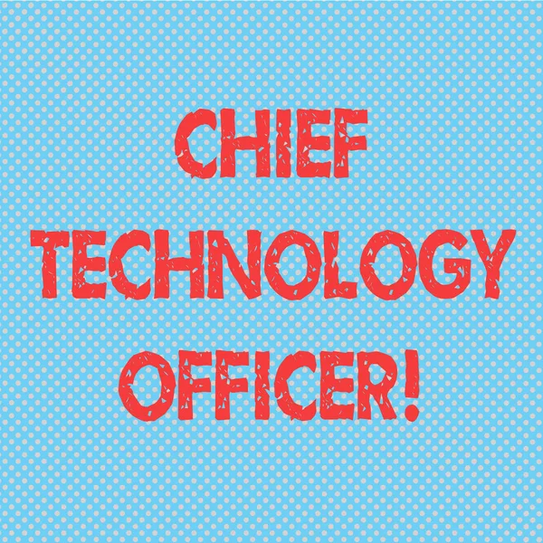 Word writing text Chief Technology Officer. Business concept for focused on scientific and technological issues Seamless Polka Dots Pixel Effect for Web Design and Optical Illusion.