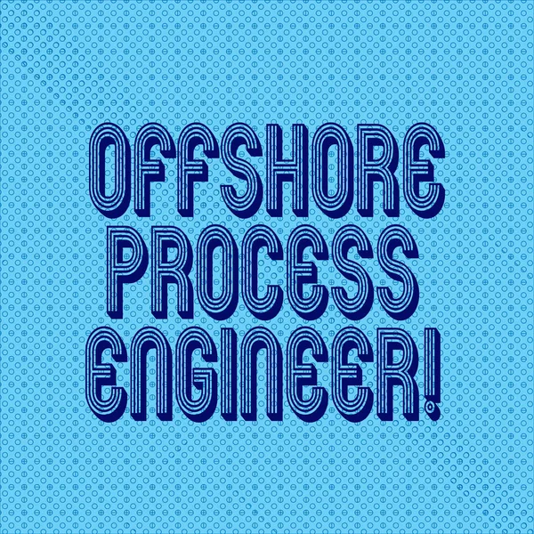 Handwriting text writing Offshore Process Engineer. Concept meaning Responsible for oil and gas exploration processes Seamless Dots Tiny Loop Rings Scattered Circle photo Blank Copy Space.