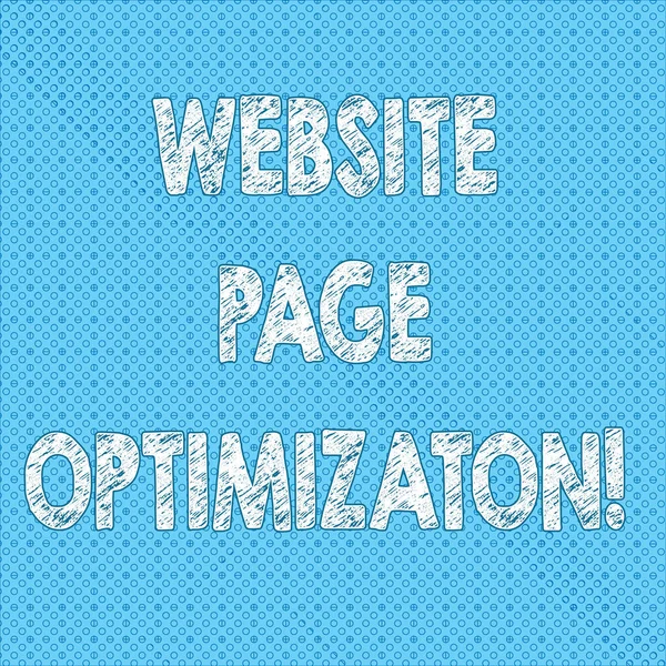 Writing note showing Website Page Optimization. Business photo showcasing Increase its search engine visibility and reach Seamless Polka Dots Pixel Effect for Web Design and Optical Illusion.