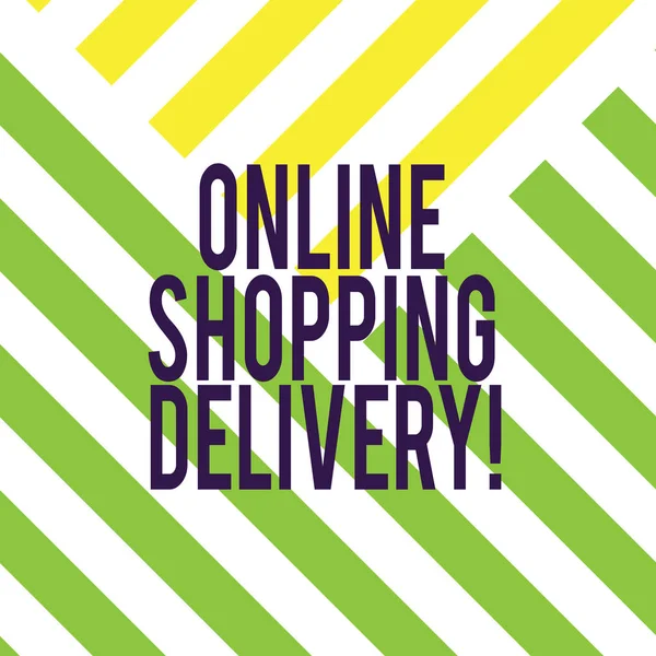Menulis Catatan Yang Menunjukkan Online Shopping Delivery Foto Bisnis Yang — Stok Foto