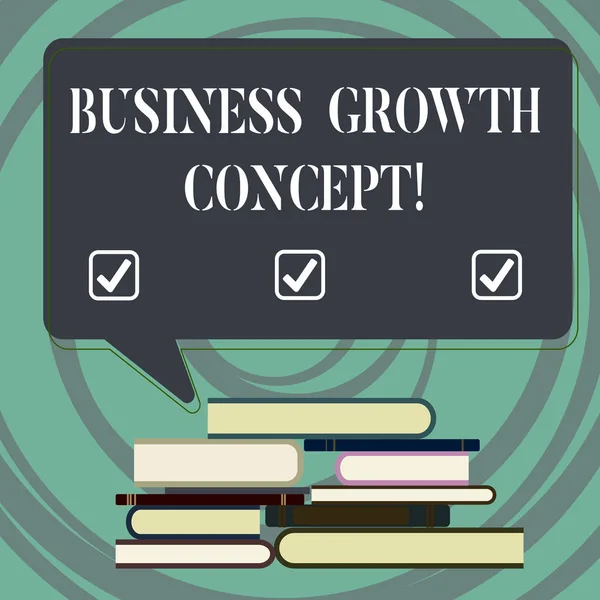 Scrivere Testi Mano Business Growth Concept Concetto Significato Processo Migliorare — Foto Stock