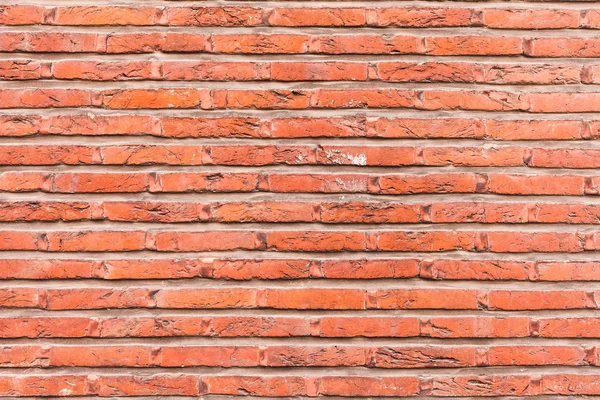 Od red brick wall texture background. bricked wall of orange color, wide vintage style — Stock Photo, Image