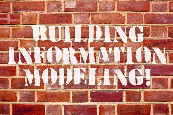 Word writing text Building Information Modeling. Business concept for an intelligent 3D modelbased process.