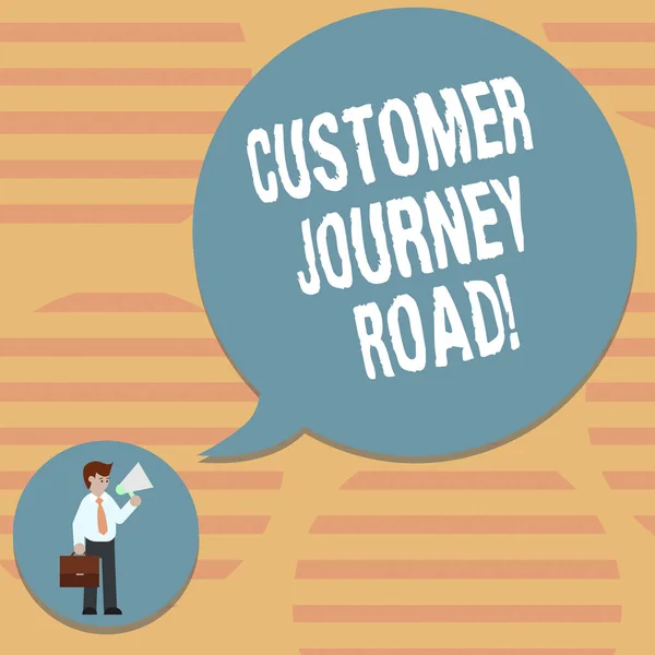 Word Scrittura Testo Customer Journey Road Concetto Business Esperienze Dei — Foto Stock