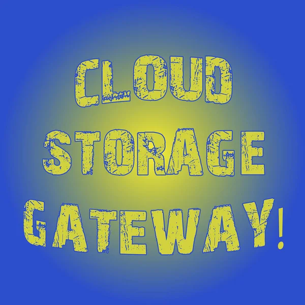 Word writing text Cloud Storage Gateway. Business concept for Server which resides at the customer premises Light Flashing Glowing with Round Blurry Ray Beam photo Blank Space.