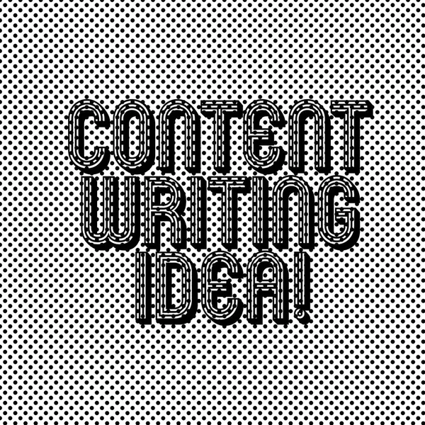 Text sign showing Content Writing Idea. Conceptual photo Concepts on writing campaigns to promote product Seamless Polka Dots Pixel Effect for Web Design and Optical Illusion.