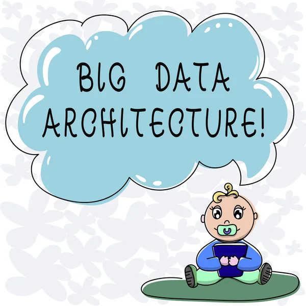 Konzeptionelle Handschrift Die Big Data Architektur Zeigt Business Fototext Entwickelt — Stockfoto