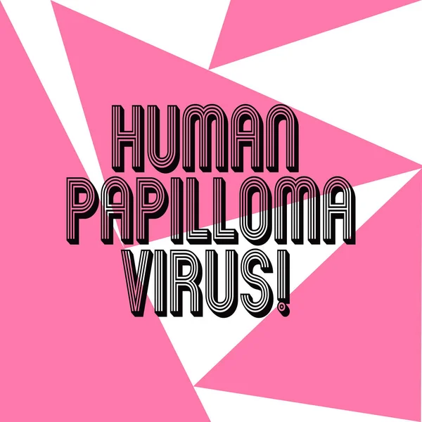 Word writing text huanalysis papilloma virus. Geschäftskonzept für die häufigste sexuell übertragbare Infektionskrankheit drei Seiten geometrische Farbform in nahtlosen zufälligen Muster Foto. — Stockfoto