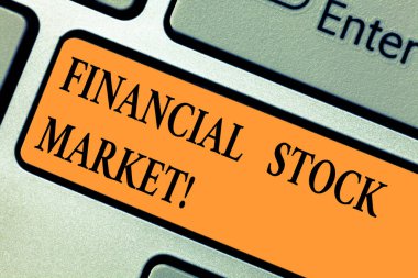 El yazısı metin finansal borsa. Kavramı anlam gösteren ticaret finansal Menkul Kıymetler ve türevleri klavye tuşuna basarak tuş takımı fikir bilgisayar ileti oluşturmak için niyet.