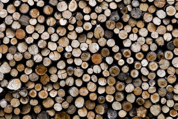 Άκρες των κορμών ξύλινο υπόβαθρο. τόνωση. ξύλο στη στοίβα. -Εικόνα. — Φωτογραφία Αρχείου