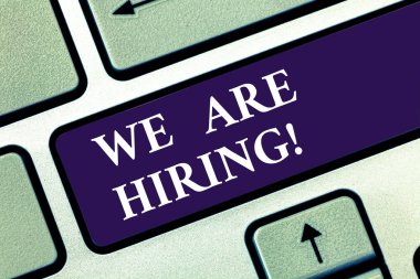 Çoğu işe gösterilen metin işareti. Kavramsal fotoğraf gelecek klavye tuşuna basarak tuş takımı fikir bilgisayar ileti oluşturmak için niyet şirket için belirli bir iş yapmak için birini ödemek.