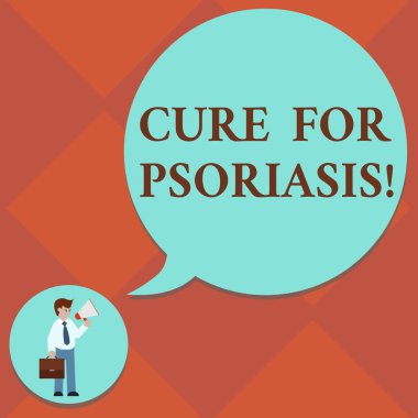 El yazısı metin tedavisi sedef hastalığı için. Yalnız krem ve merhemler cilt kravat taşıyan evrak çantası elinde megafon boş konuşma balonu erkekte uygulamak konsept anlamı kullanılan.