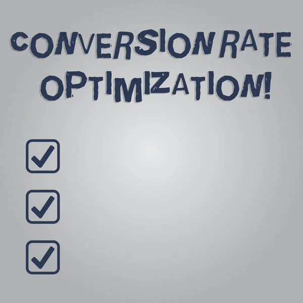 Writing note showing Conversion Rate Optimization. Business photo showcasing increasing the percentage of website visitors Blank Color Rectangular Shape with Round Light Beam Glowing in Center.