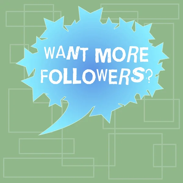 Text sign showing Want More Followers. Conceptual photo increase supports and admires particular demonstrating Blank Oval Color Speech Bubble with Stars as Outline photo Text Space.
