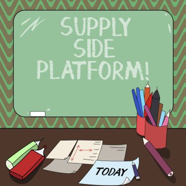 Kavramsal el arz tarafında Platform gösterilen yazma. İş fotoğraf yazılım tanıtımları bu otomatik bir sistem Mounted Blackboard tebeşir yazma araçları levhalar üstünde okul sırası ile üzerinde reklam koyar.