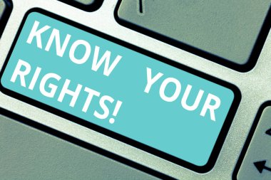 Kavramsal el yazma Your hakları biliyorum gösterilen. İş gösteren soran fotoğraf vitrine yasal klavye anahtar bilgisayar ileti fikir oluşturmak için niyeti nedir hakkında iyi bilgi var.