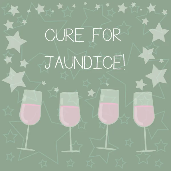 Handwriting Text Writing Cure Jaundice Concept Meaning Often Disappears Its — Stock Photo, Image