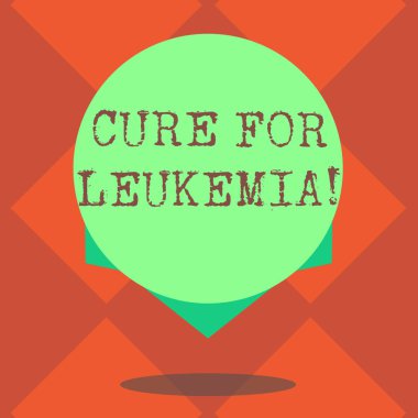 Lösemi için tedavi yazma el yazısı metin. Nakli yüksek dozda kemoterapi veya radyasyon boş renk daire yüzen fotoğraf gölge ve tasarım kenarında anlam kavramı.