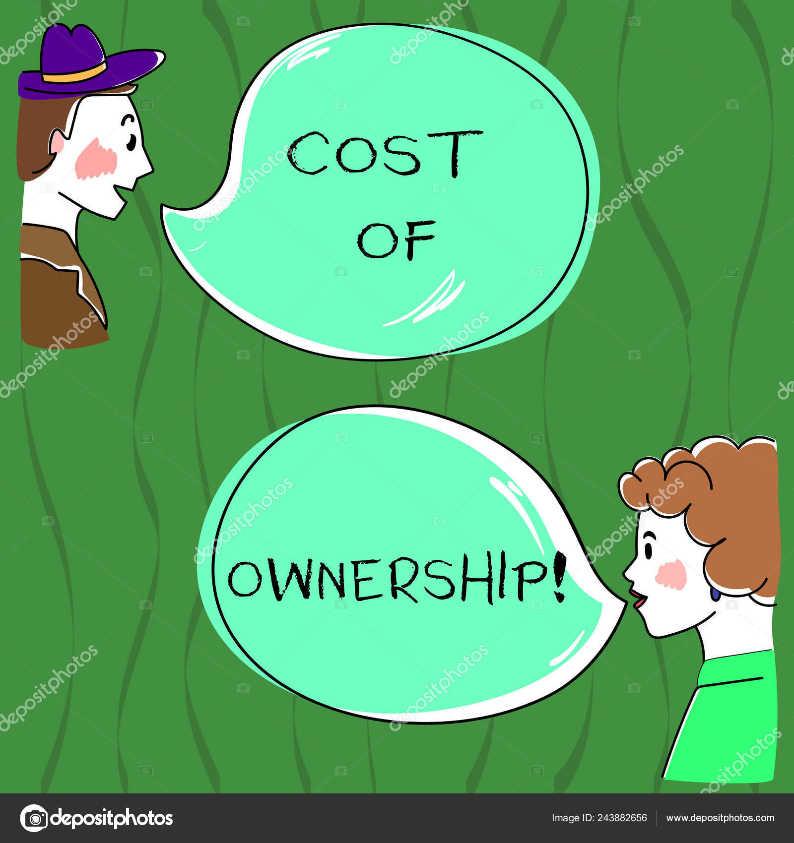 Writing Note Showing Cost Of Ownership Business Photo Showcasing