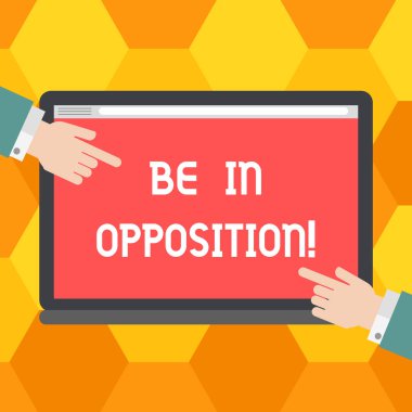 El yazısı metin muhalefet olmak. Buna ek olarak kavram anlam veya grup gösteren veya boş bir renk Tablet ekran üzerinde fikir Hu analiz elleri her iki taraf işaret ile çatışma.