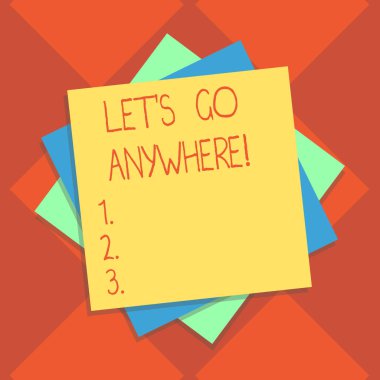 El yazısı metin yazma izin S gitmek her bir yerde. Yeni yerleri ziyaret gitmek gösteren soran anlam kavramı yabancı birden çok katman, boş çarşafları renk kağıt karton fotoğraf gölge ile tanışın.