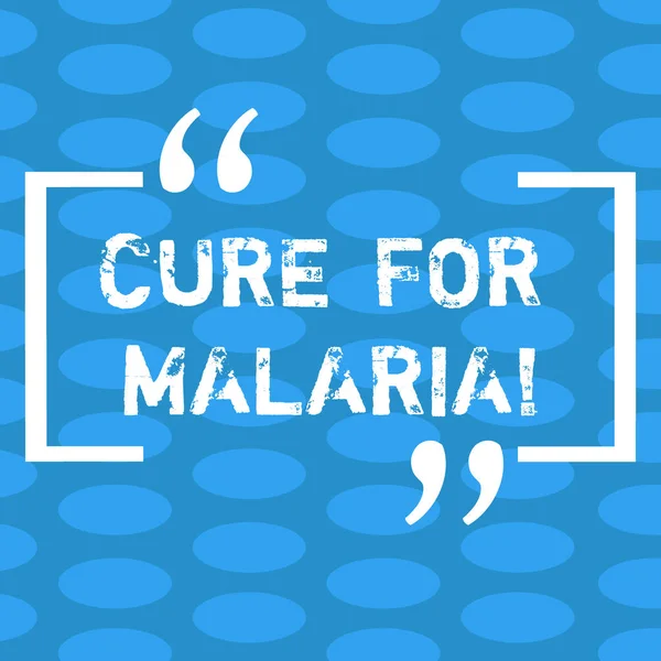 Handwriting text Cure For Malaria. Concept meaning like Primaquine drug used against malaria for prevention Columns of Small Color Oval Shape Geometric Pattern in Seamless Repetition. — Stock Photo, Image
