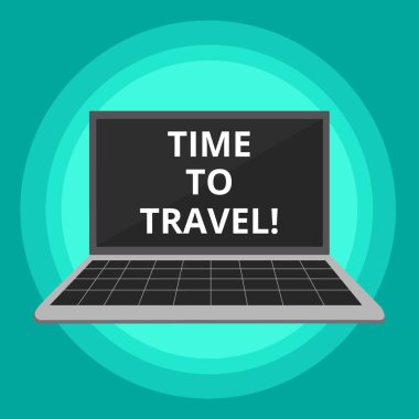 Word metin zaman-yolculuğu yazma. Hareket veya bir yerden diğerine tatile gitmek için iş kavramı.