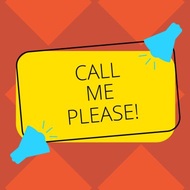 El yazısı metin ara beni lütfen. İletişim için telefon bir şey hakkında konuşmak iki megafon ile ses simgesi boş renk özetlenen dikdörtgen şeklinde üzerinde soran kavram anlam.