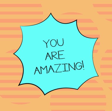 Metin yazma sen şaşırtıcı kelime. İş kavramı için promosyon reklamları için birisi hayranlık merak ediyorum boş renk patlama patlama çığlık konuşma balonu fotoğraf hakkında büyük bir görüş için.