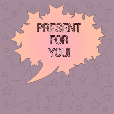 Sizin için mevcut yazma el yazısı metin. Bir hediye almak istiyordum kavramı özel durum takdir boş Oval renk konuşma balonu yıldız ile fotoğraf metin alanı anahat gibi sürpriz.