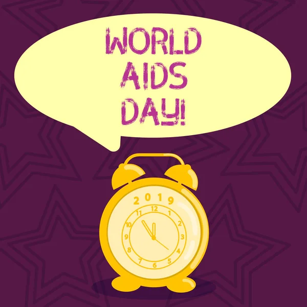 Nota scritta che mostra la Giornata Mondiale dell'AIDS. Business photo in mostra il 1 dicembre dedicato alla sensibilizzazione sull'AIDS . — Foto Stock