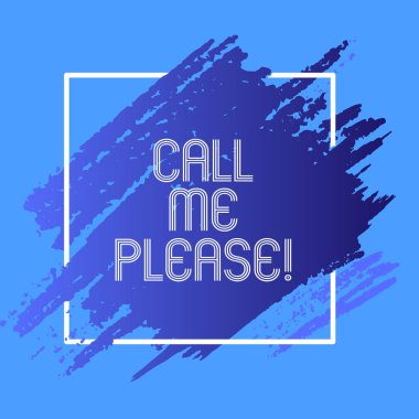 Word metin ara beni lütfen yazma. Bir şey hakkında konuşmak için telefon ile iletişim için Asking için iş kavramı.