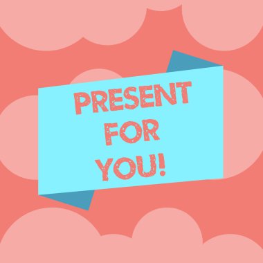 Sizin için mevcut gösterilen not yazma. Bir hediye sürpriz özel durum takdir boş renk katlanmış afiş şerit düz stil duyuru Poster almak için vitrine iş fotoğraf.