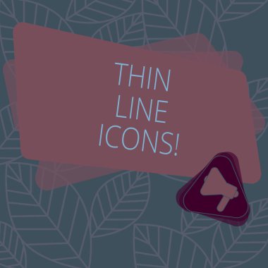 Kavramsal el ince çizgi simgeleri gösterilen yazma. İş fotoğraf metin, cep telefonları ve megafon içinde üçgen ve dikdörtgen düğmeleri gibi diğer uygulamalar için duyuru kullanılan semboller.