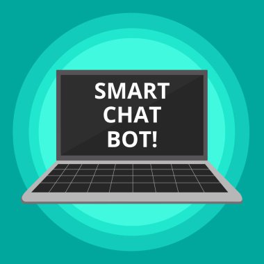 Word metin akıllı Chat Bot yazma. Yapay zeka ile sohbet için iş kavramı robotlar makineleri.