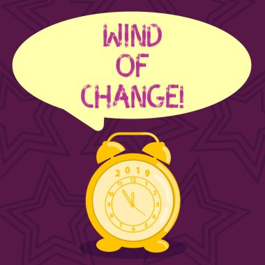 Rüzgar Of Change gösterilen not yazma. Farklı bir şekilde işleri büyütmeye değiştirme zaman vitrine iş fotoğraf.