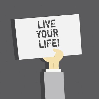 El yazısı metin Live senin hayatın. Kavramı motivasyon ilham hayallerinin peşinden anlam başarmak gol.