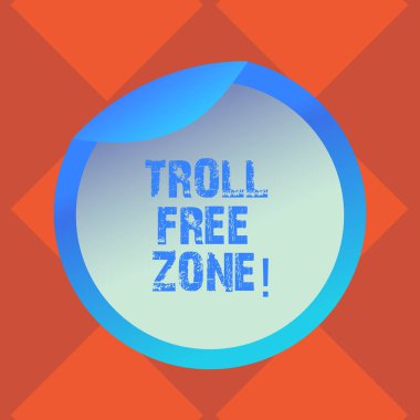 Serbest bölge troll yazma el yazısı metin. Kavram anlamı sosyal ağ hoşgörü ve iyi hal nerede bir ilke şişe ambalaj boş kapak karton konteyner basit-e doğru açık folyo mühür kapatın.