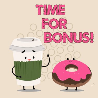 Zaman için Bonus gösterilen not yazma. Bir miktar para için gösteren bir s eklendi vitrine iş fotoğraf ücret bir mükâfat vardır..