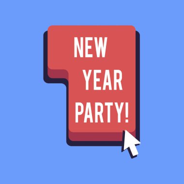 Yeni yıl partisi gösterilen not yazma. Kutlama 365 gün mutlu neşeli zaman geliyor vitrine iş fotoğraf.