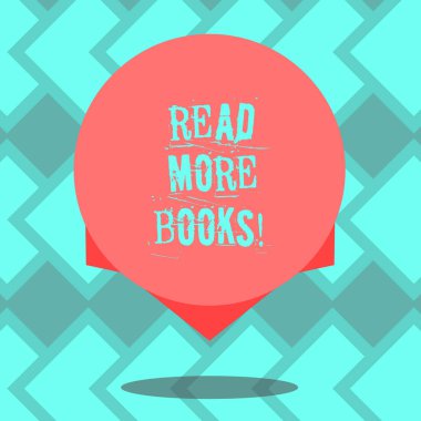 Okumak daha kitap gösterilen metin işareti. Kavramsal fotoğraf artış gölge ve tasarım kenarında ile eğitim düzeyi olsun ek bilgi boş renk daire yüzen fotoğraf.