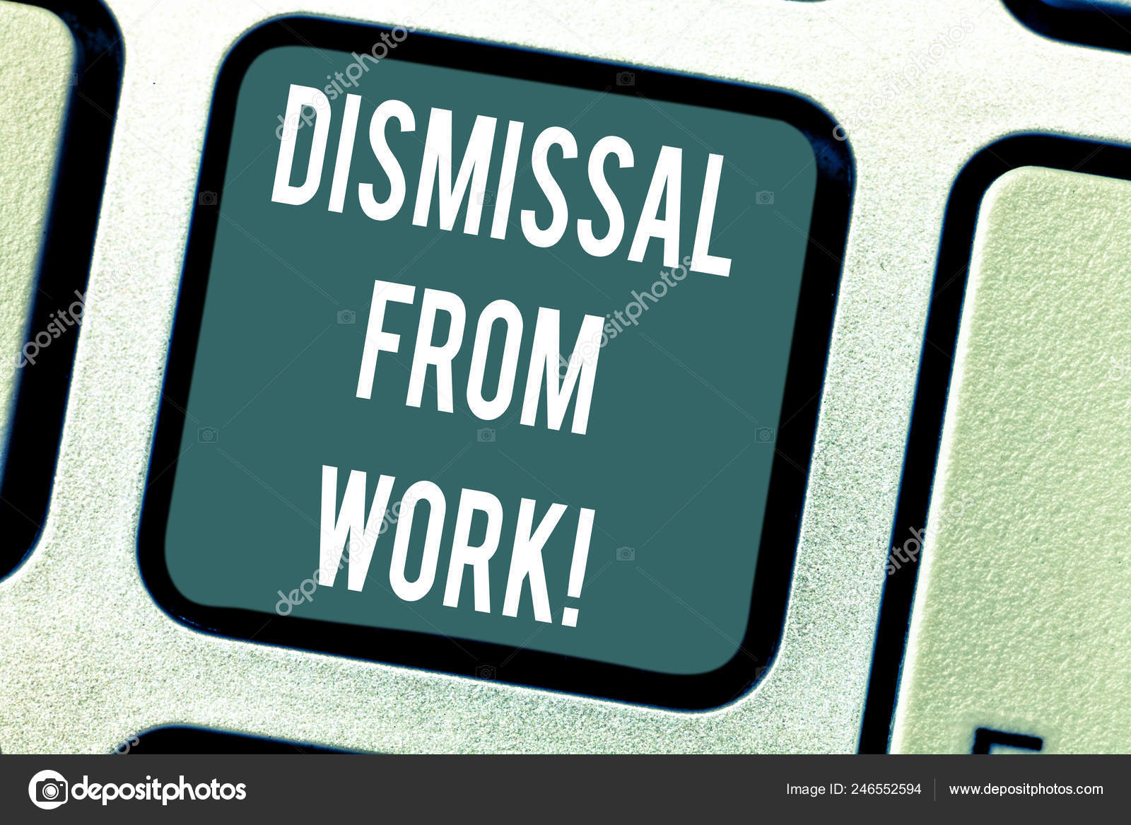 Handwriting text writing Dismissal From Work. Concept meaning Terminated  from Employment for reason Get fired Vertical Zigzag Lines Alternate Color  in Stock Photo - Alamy