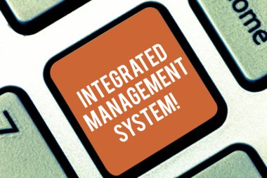 Kavramsal el entegre yönetim sistemi gösterilen yazma. İş fotoğraf metin içine bir klavye tuşu niyeti bilgisayar ileti fikir oluşturmak için bir iş tüm bileşenlerini bir araya getirir.